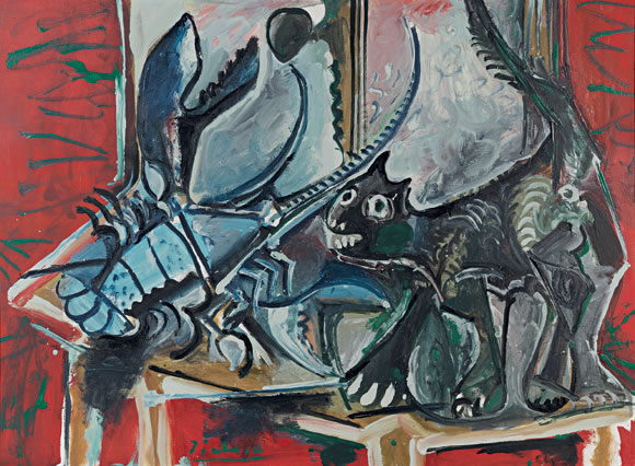 Picasso Cat and Lobster 1965
